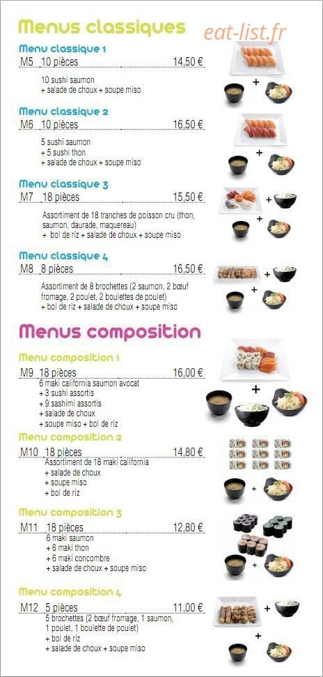 Chrono Sushi — carte page 4