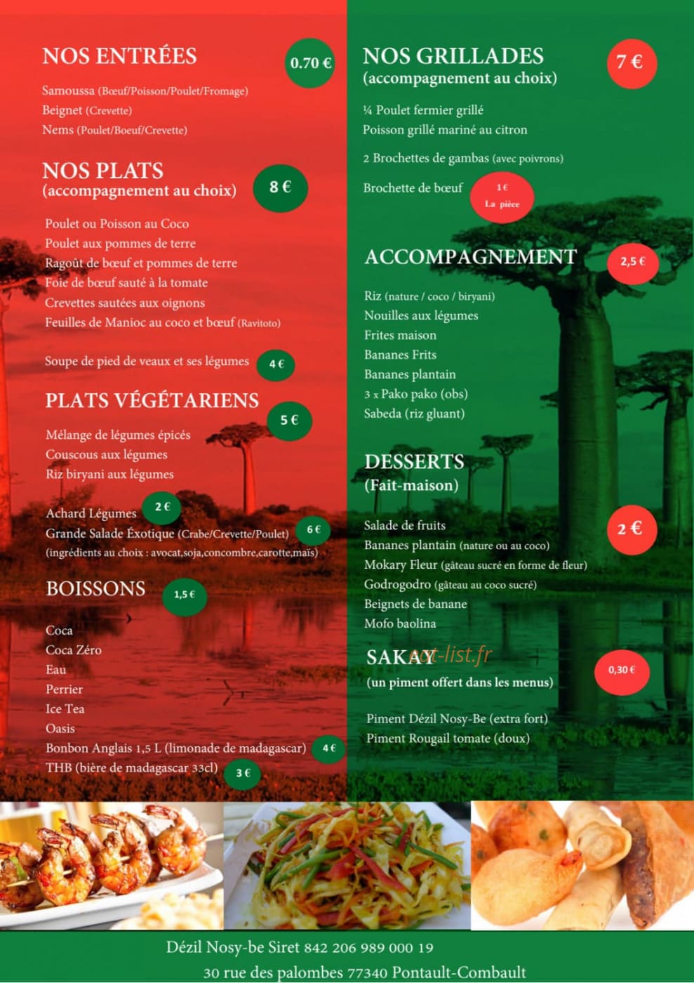 Dézil Nosy-be — carte page 2