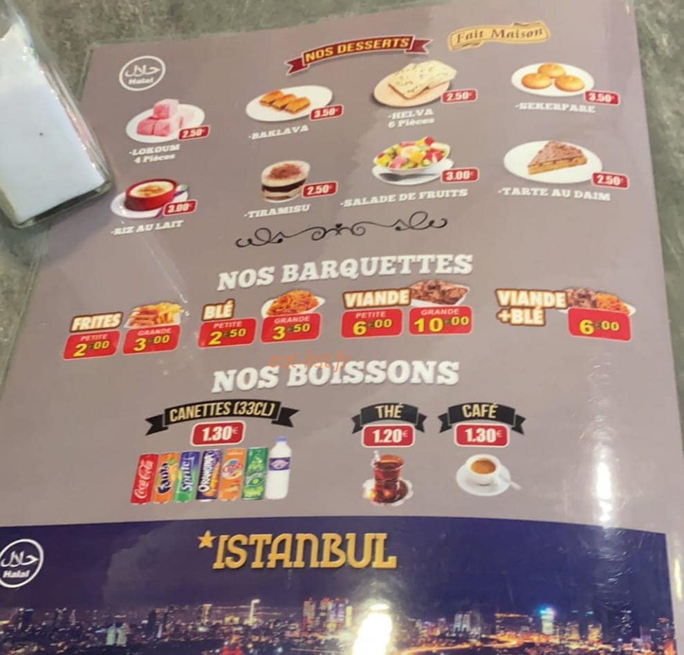Istanbul Kebap — carte page 4