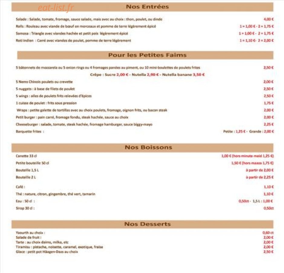 Le bocco — carte page 1