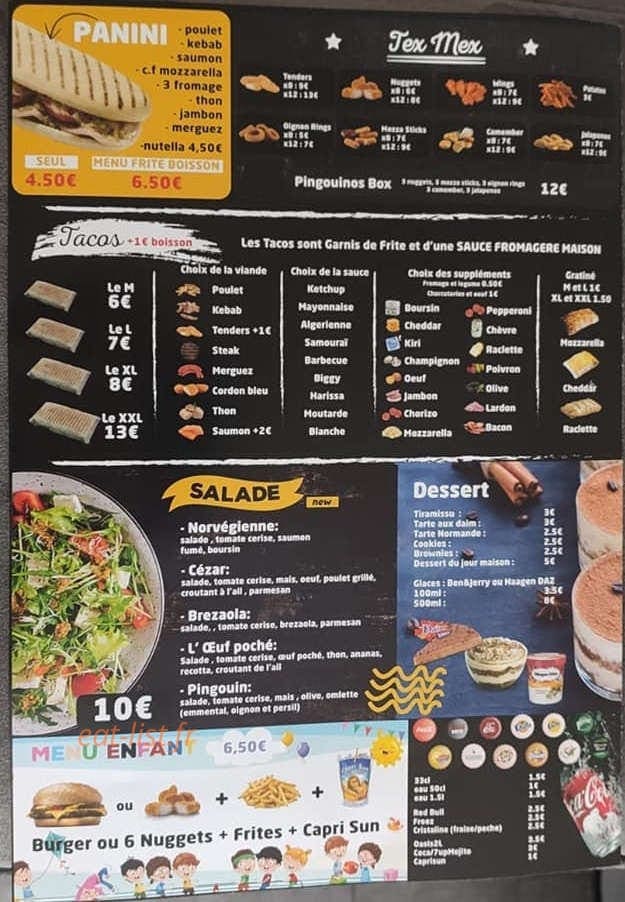 Le Pingouin — carte page 2