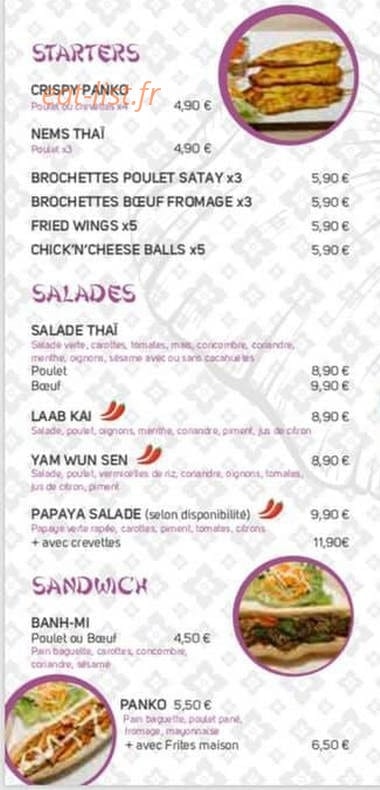 Noodles & Co — carte page 2