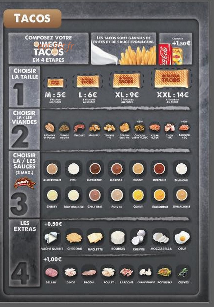 O'mega Tacos — carte page 3