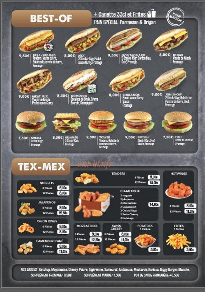 O'mega Tacos — carte page 2