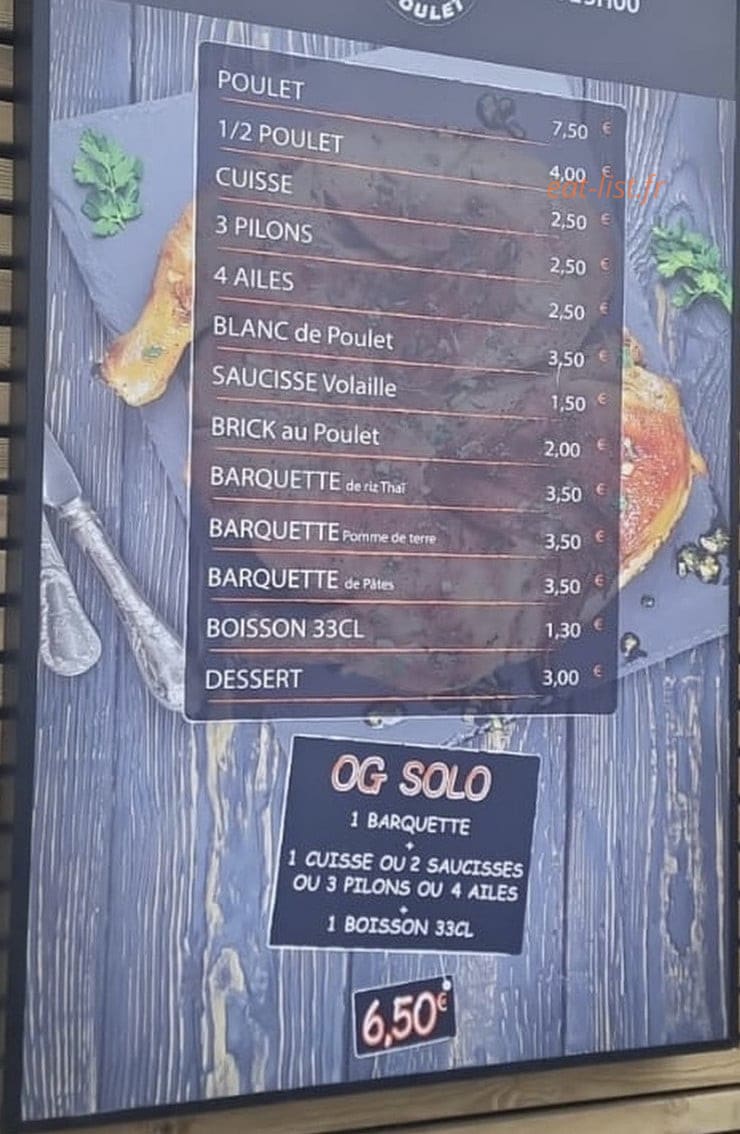 Original Grill Poulet= — carte page 1