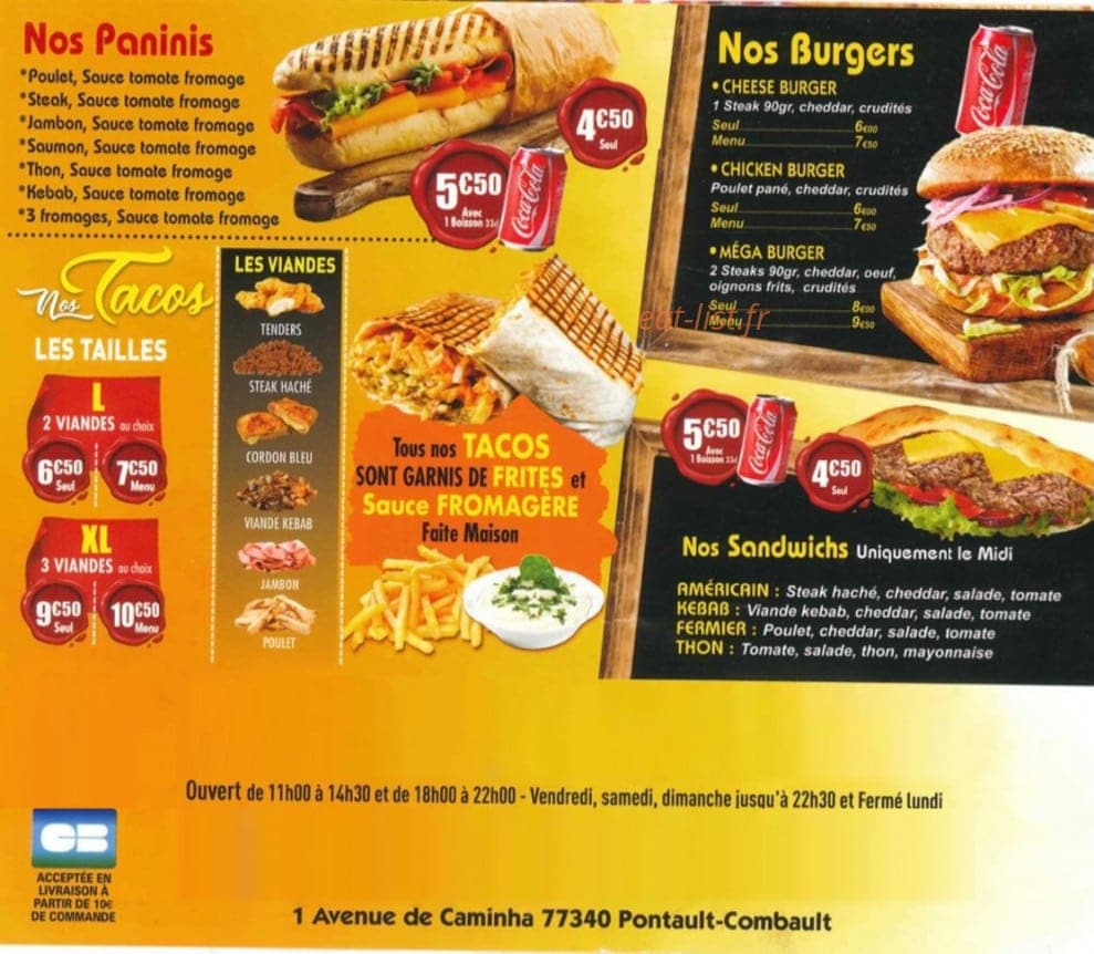 Paloma Pizza — carte page 3