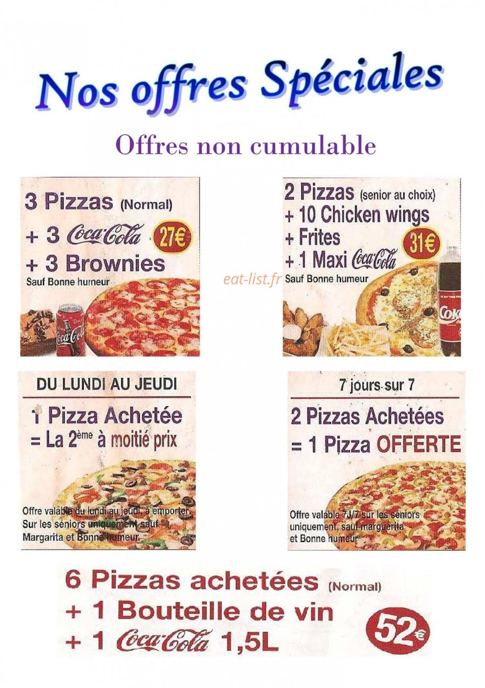 Pontault Pizza — carte page 7