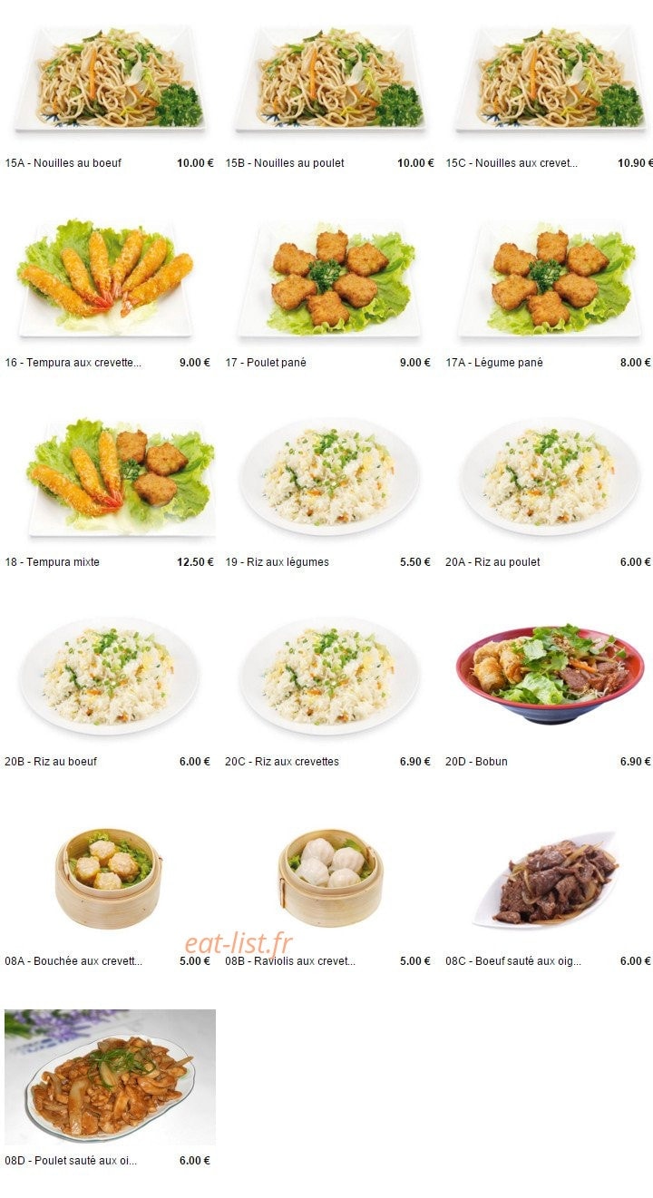 Pontault Sushi — carte page 9