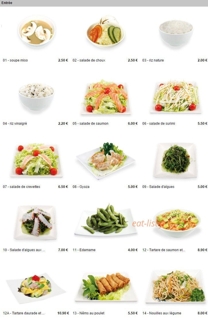 Pontault Sushi — carte page 8