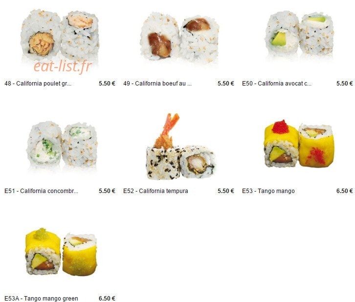 Pontault Sushi — carte page 15