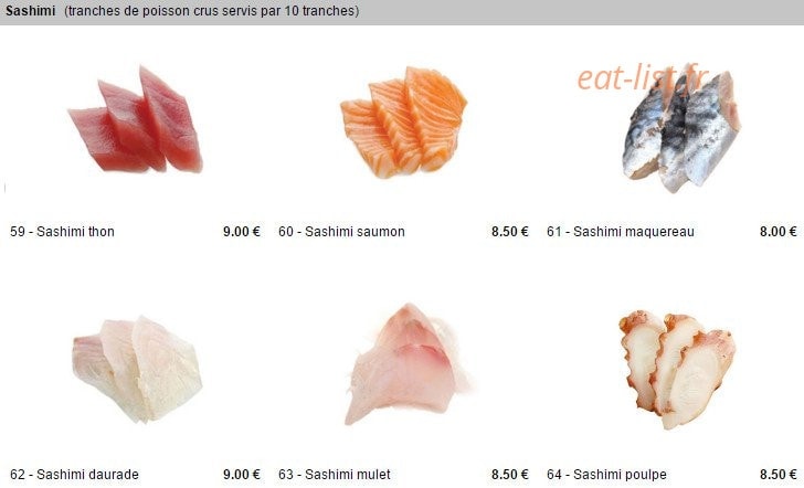 Pontault Sushi — carte page 19