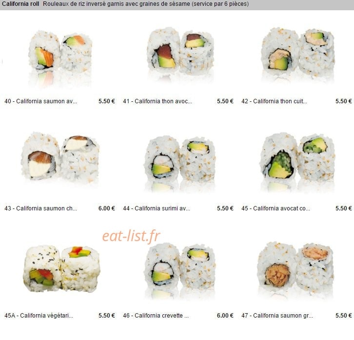 Pontault Sushi — carte page 14