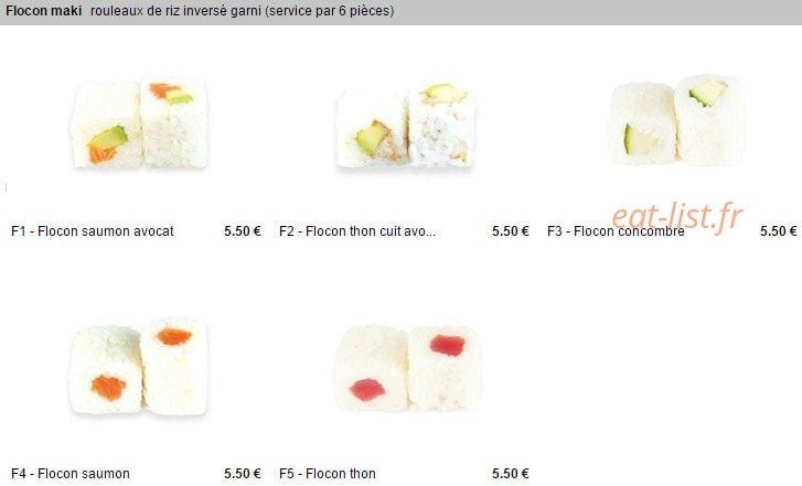 Pontault Sushi — carte page 11