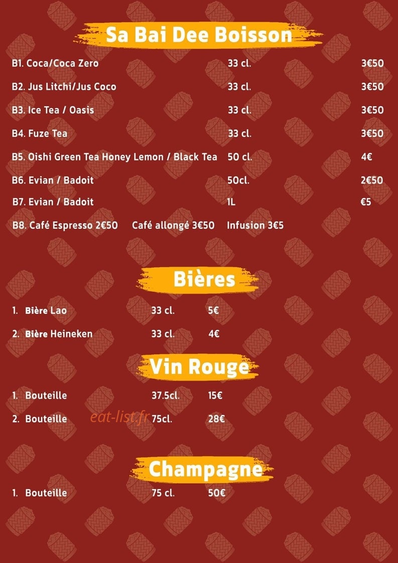 Sabaidee — carte page 6