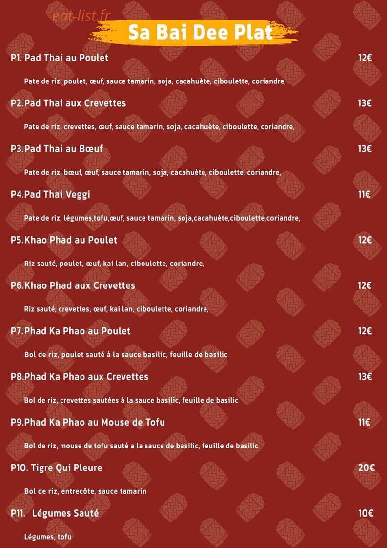 Sabaidee — carte page 3