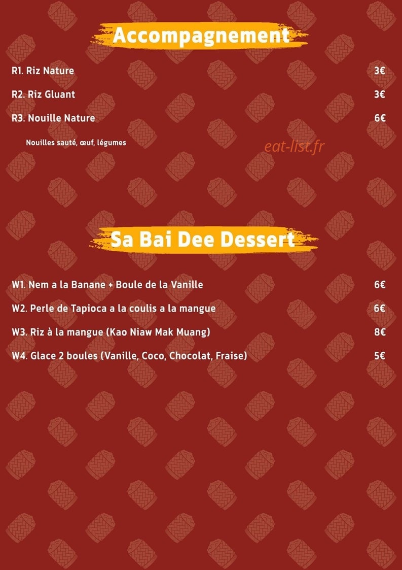 Sabaidee — carte page 5