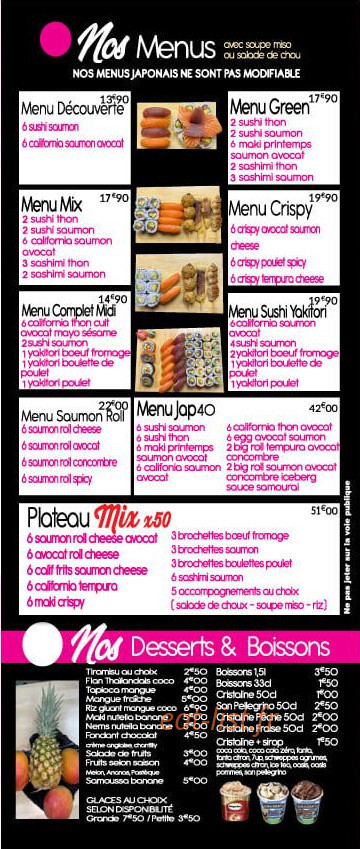 Thaï Food 77 — carte page 6