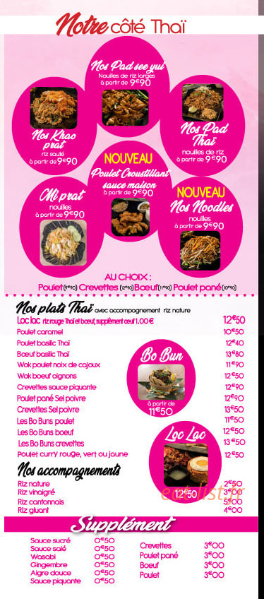 Thaï Food 77 — carte page 5