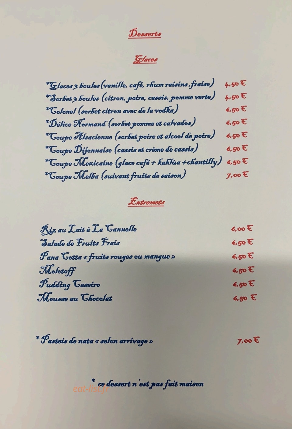 La Licorne d'Or — carte page 3