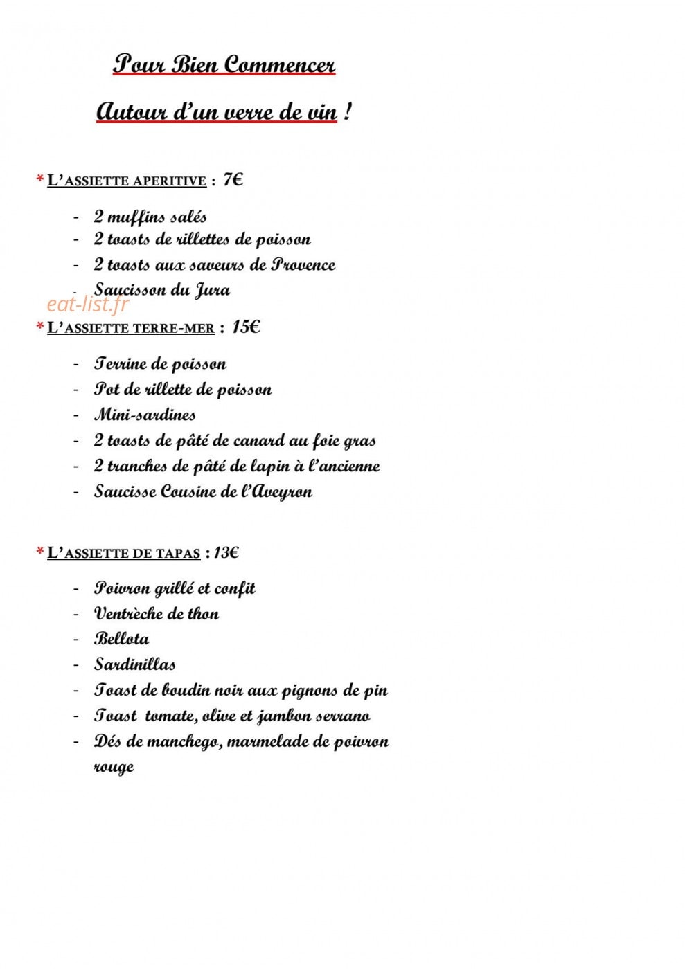 Le Grignoton — carte page 1