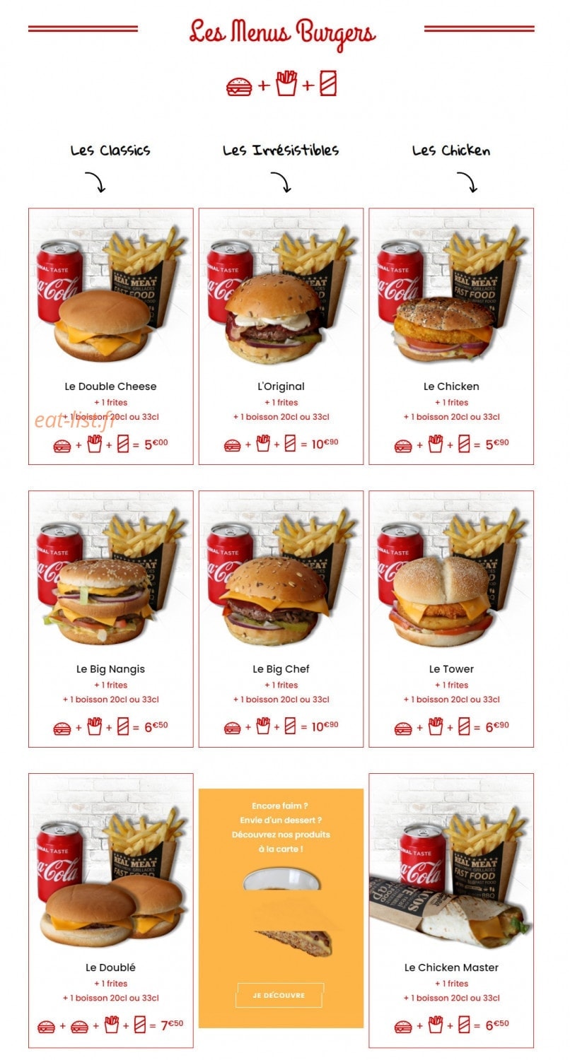 O'Chicken Tacos — carte page 2