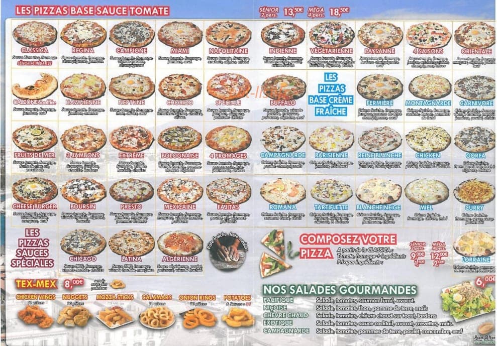 Pizza Time'z — carte page 3
