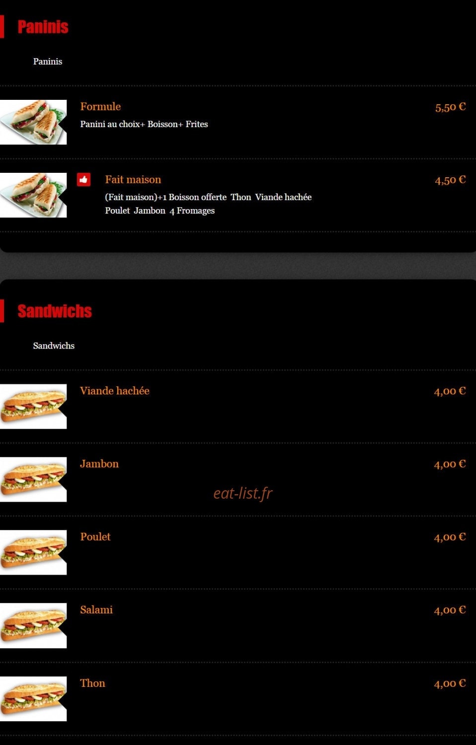 Pizza Visconti — carte page 4