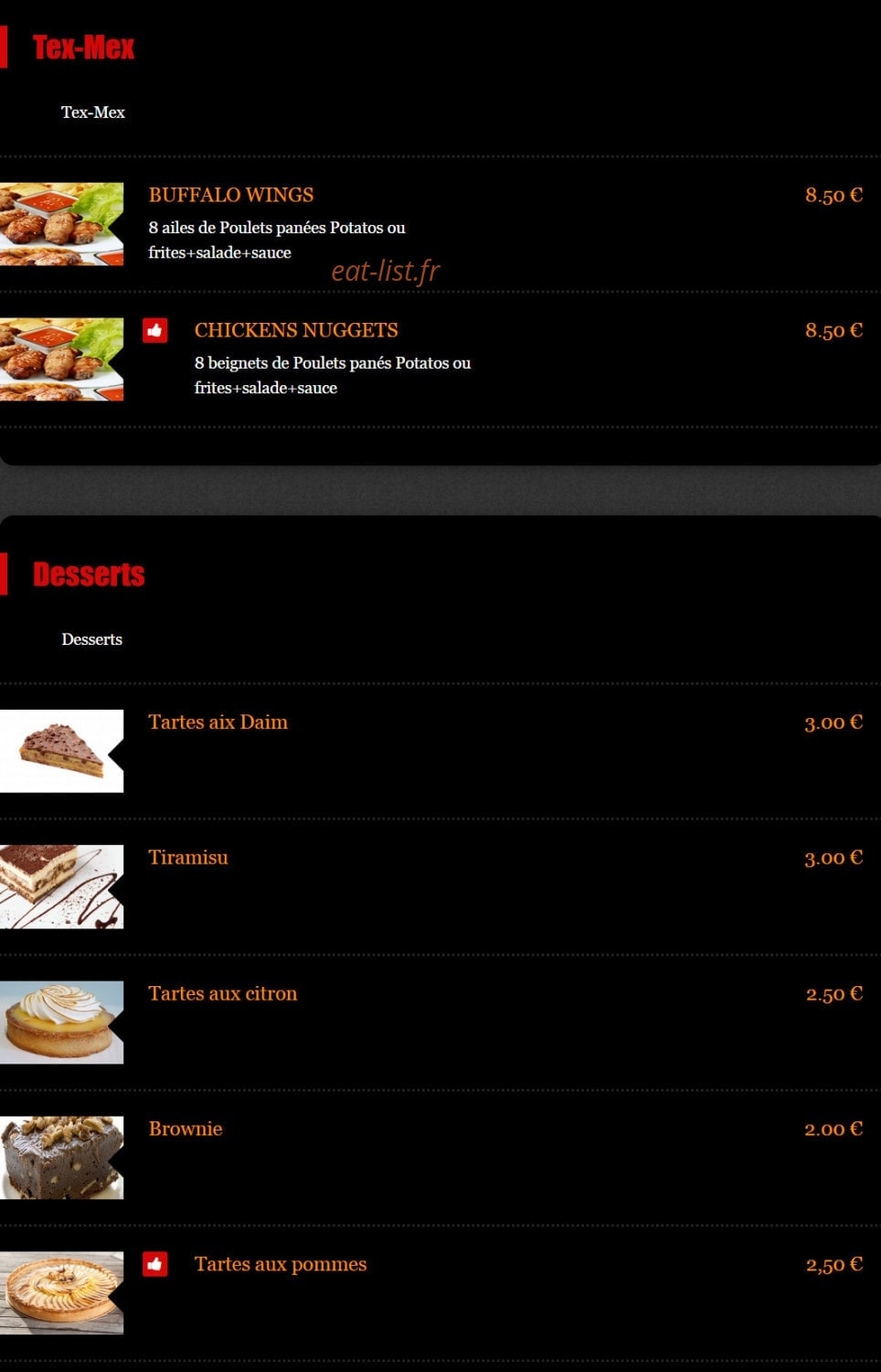 Pizza Visconti — carte page 6