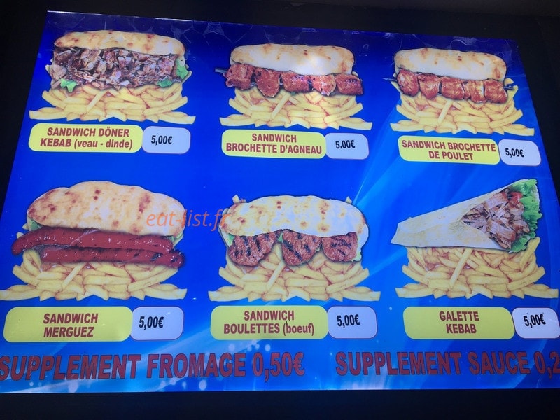 Snack show — carte page 2