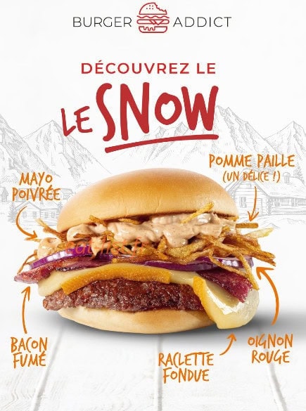 Burger Addict — carte page 1