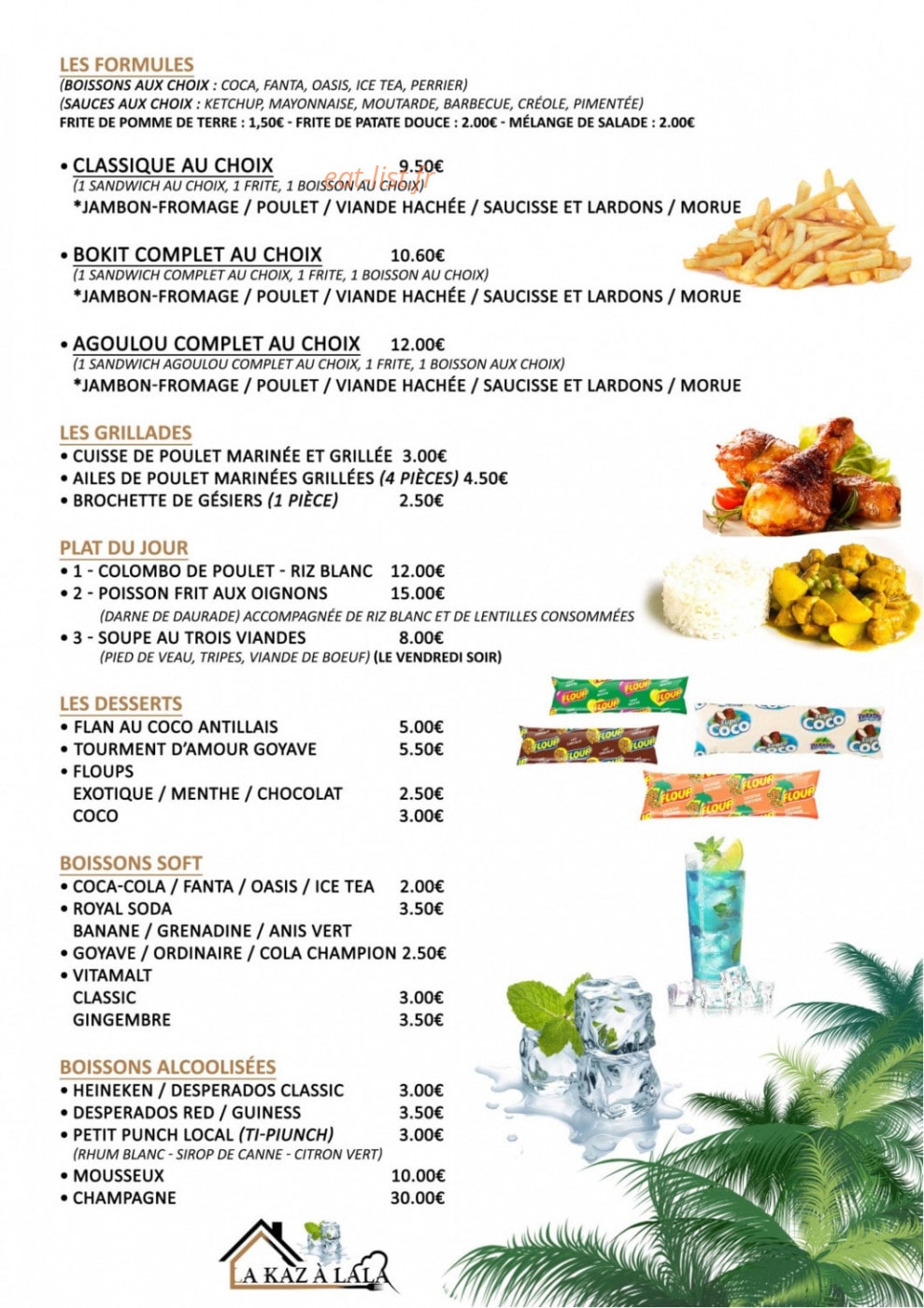 La kaz à lala — carte page 2