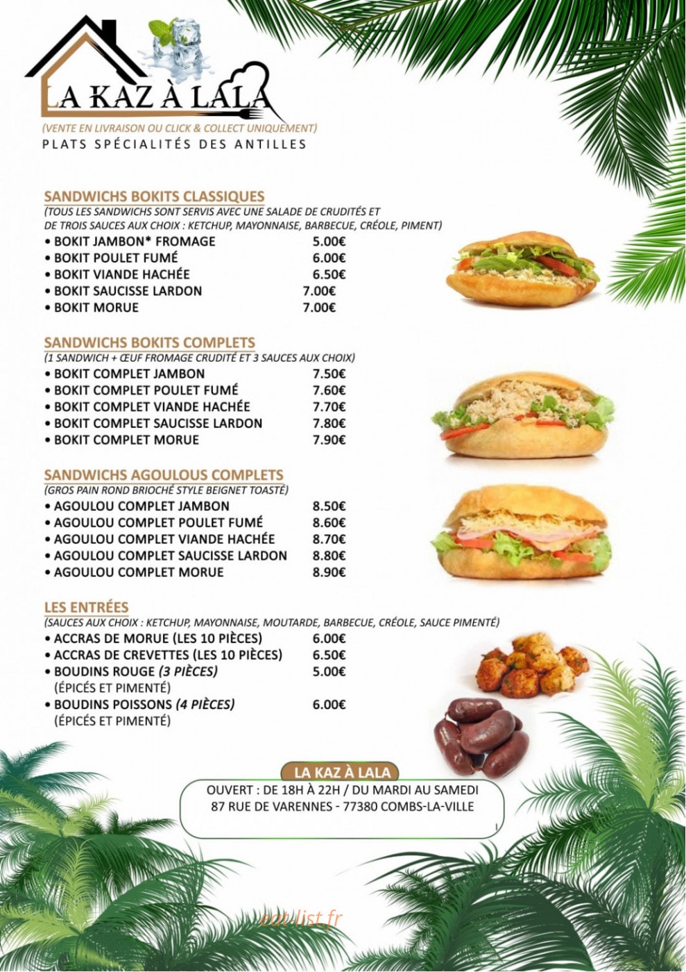 La kaz à lala — carte page 1