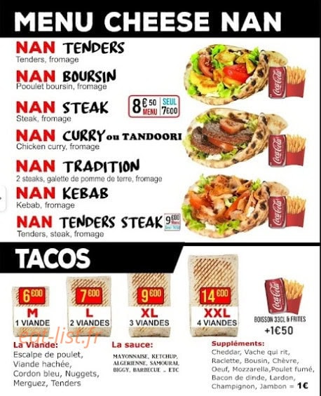 Street food — carte page 4