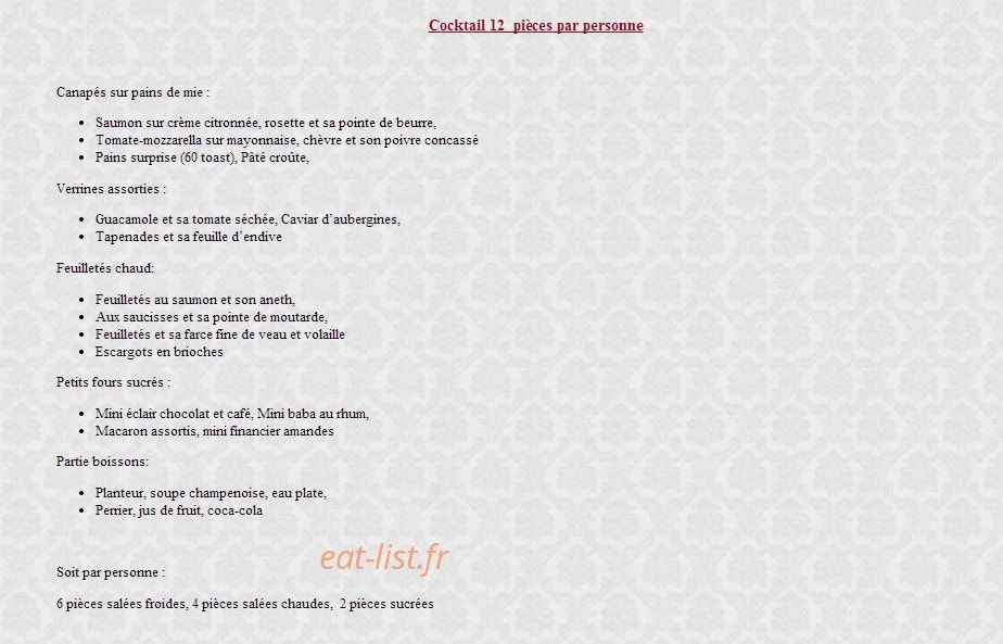 L'Escale gourmande — carte page 12