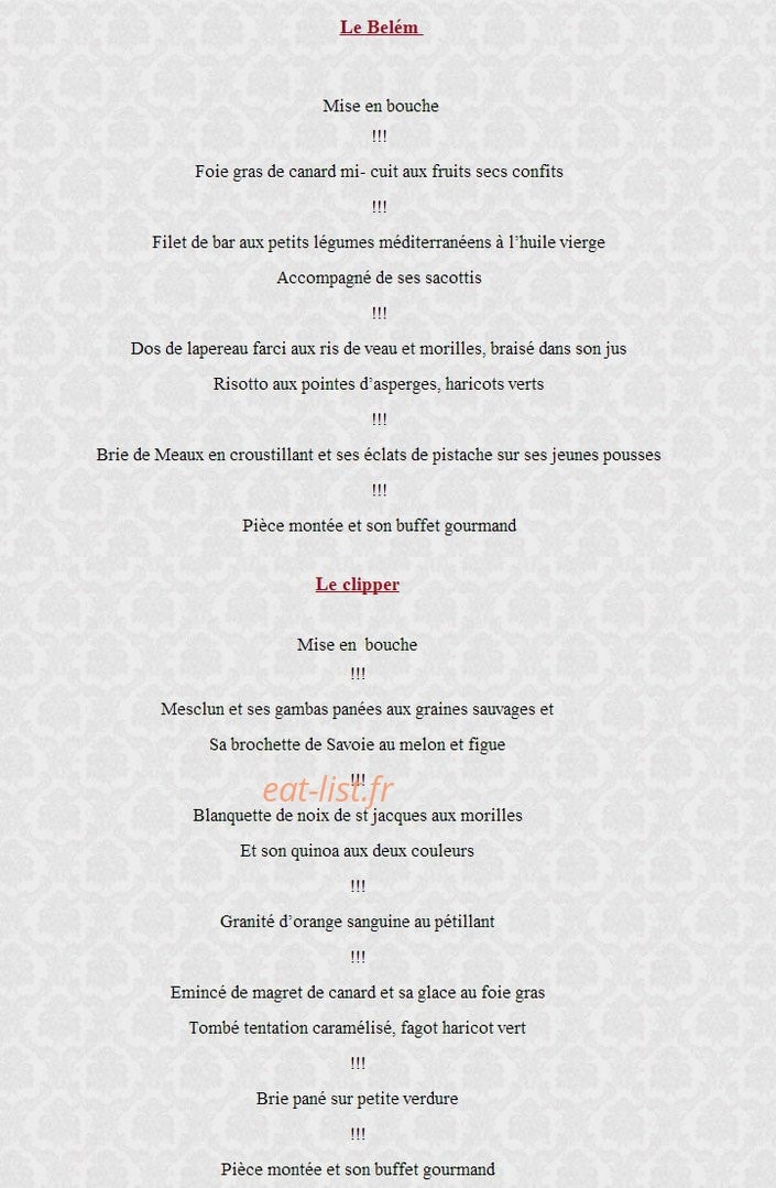 L'Escale gourmande — carte page 2