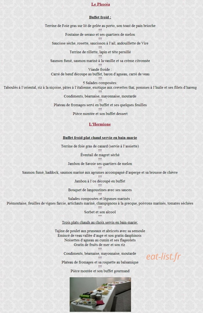 L'Escale gourmande — carte page 6