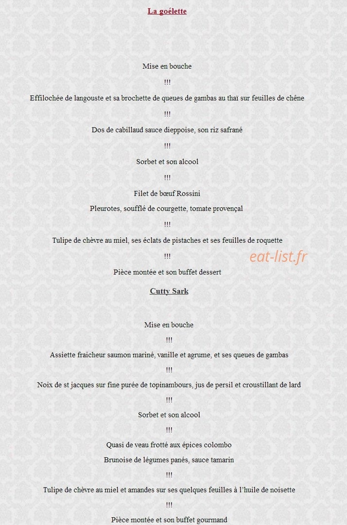L'Escale gourmande — carte page 5