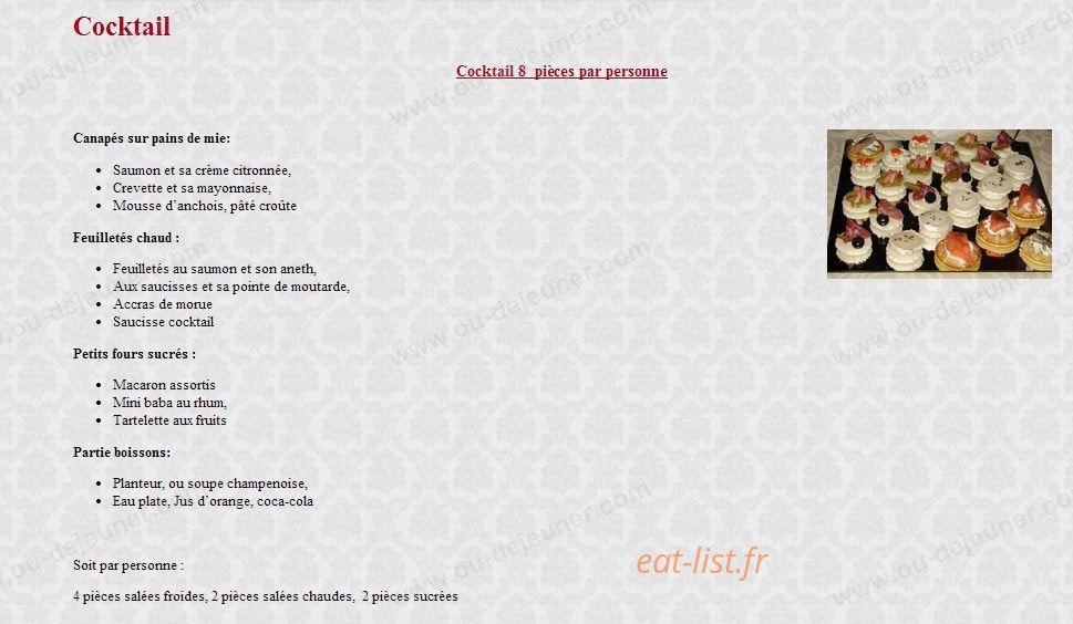 L'Escale gourmande — carte page 11