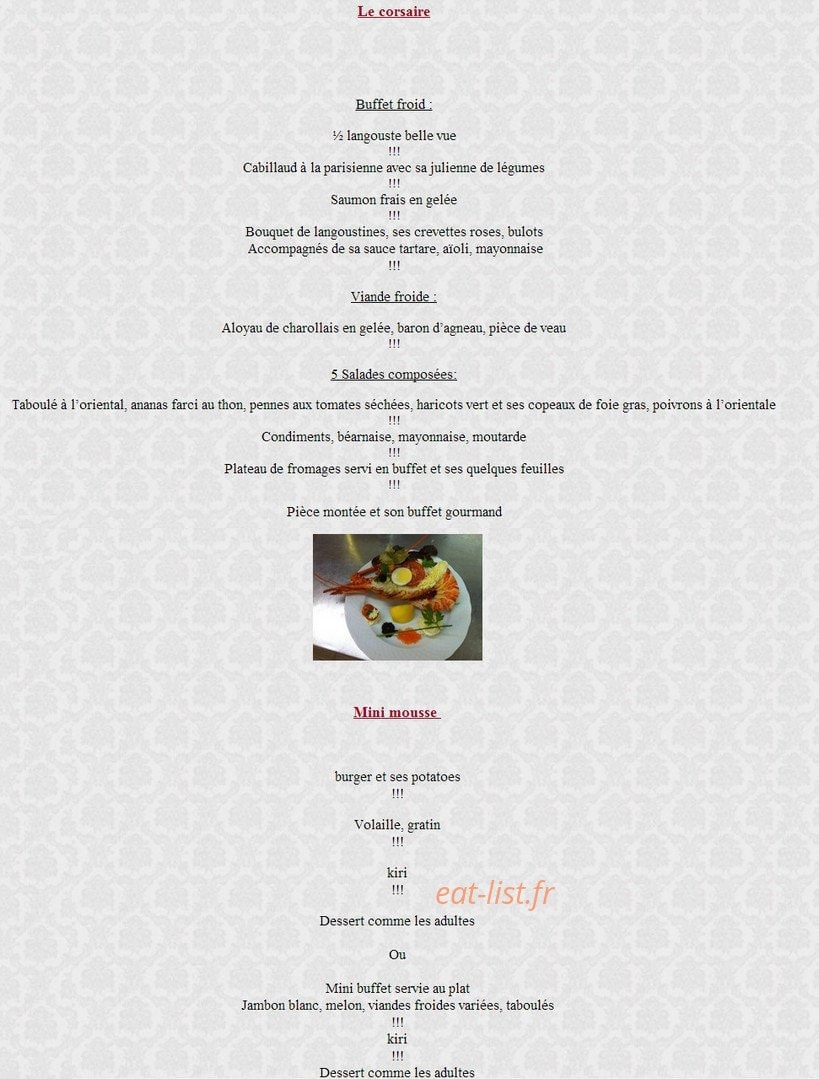 L'Escale gourmande — carte page 7
