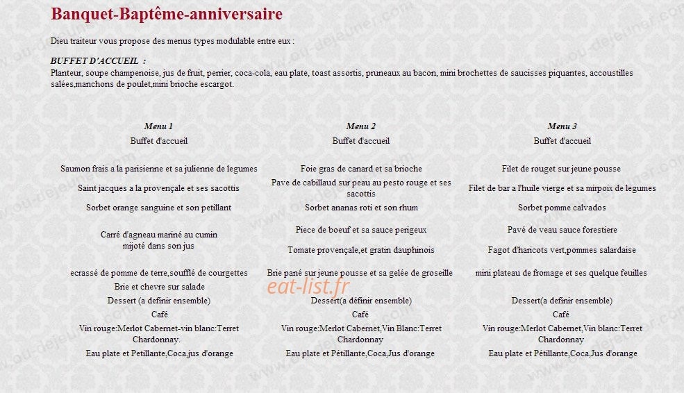 L'Escale gourmande — carte page 16