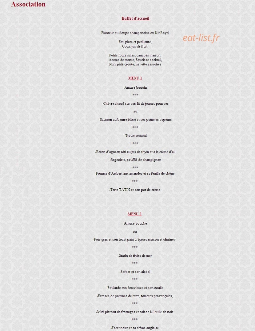 L'Escale gourmande — carte page 18