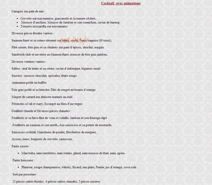 L'Escale gourmande — carte page 14
