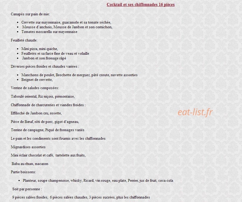 L'Escale gourmande — carte page 13