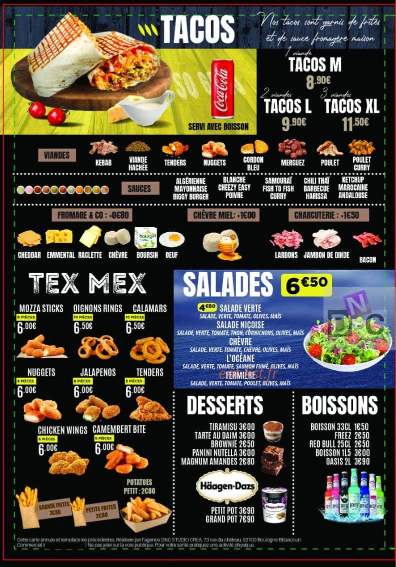 O'Royal Tacos — carte page 4