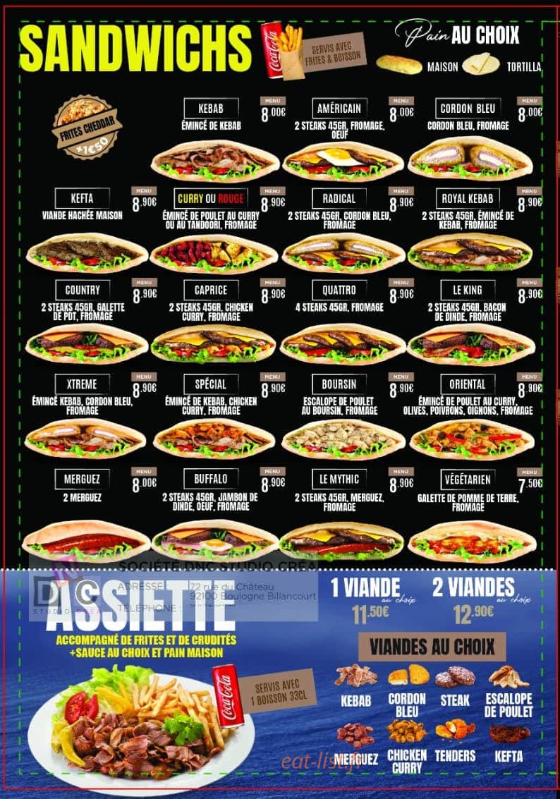 O'Royal Tacos — carte page 3