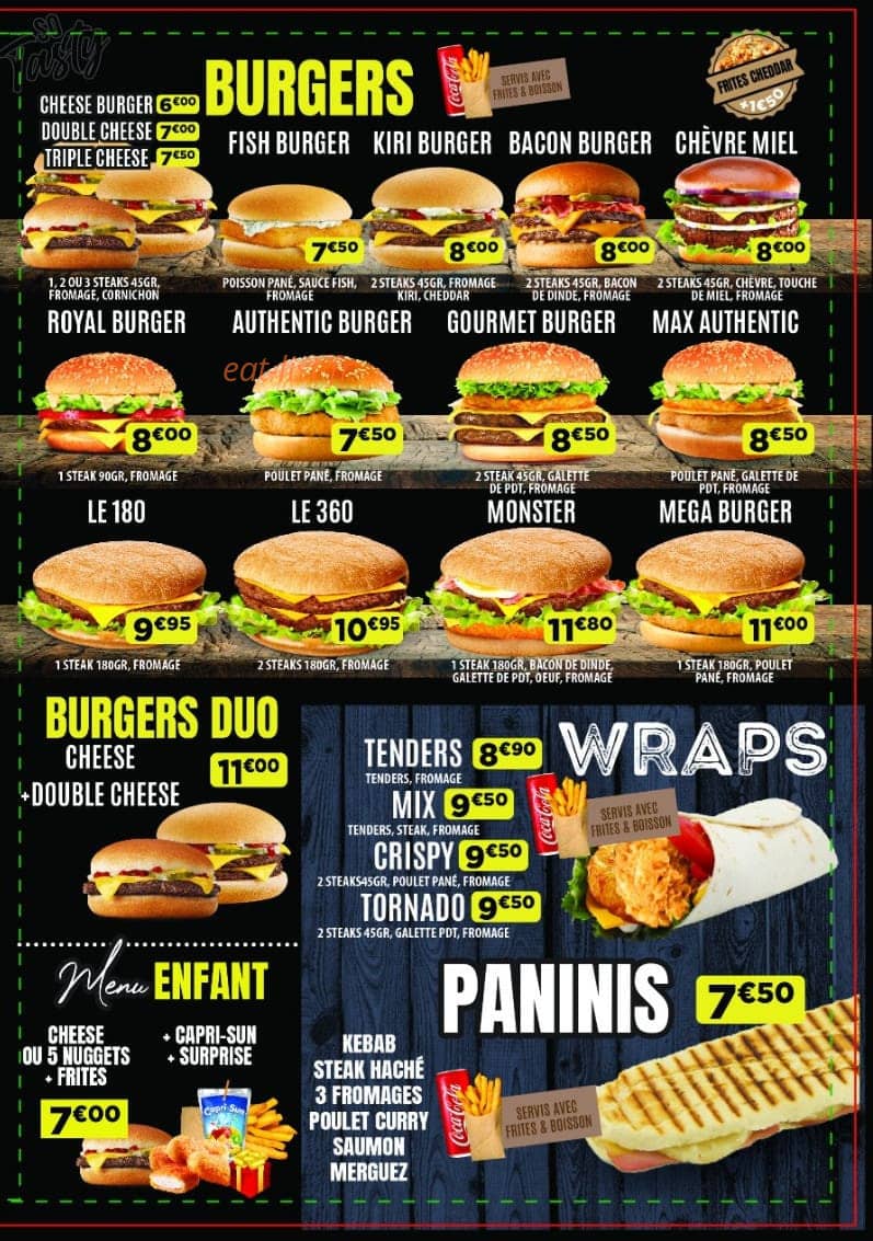 O'Royal Tacos — carte page 2