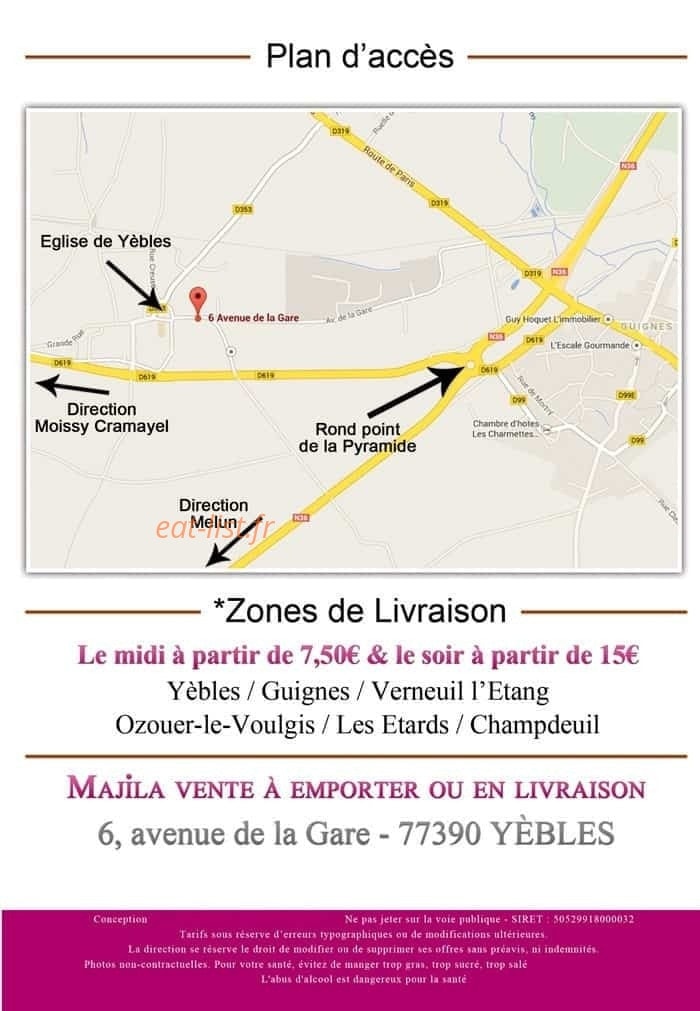 Majila Pizza & Burger — carte page 8