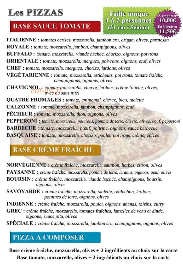 Majila Pizza & Burger — carte page 2