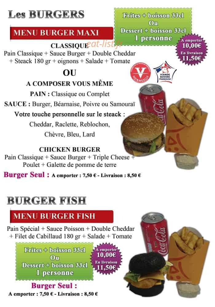 Majila Pizza & Burger — carte page 5