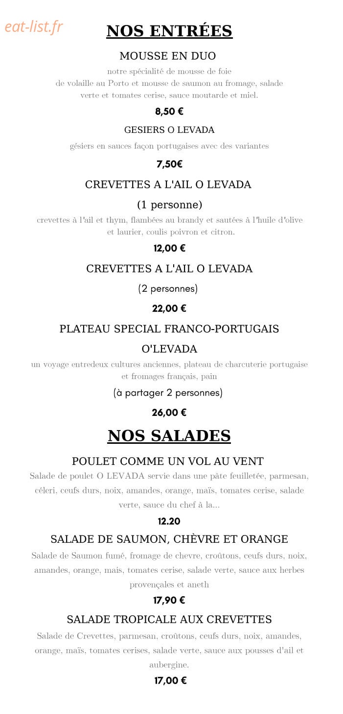 Ô Levada — carte page 1